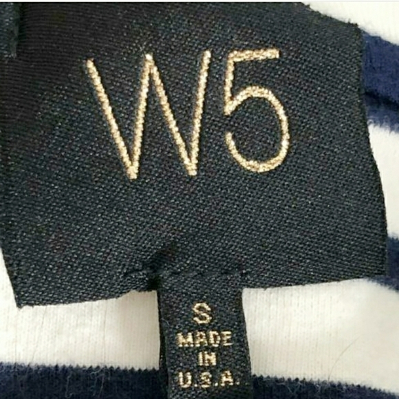 Anthropologie W5 Striped Nautical Top Bell Sleeves Size Small - Picture 4 of 8